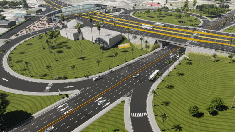 MOPC AVANZA CONSTRUCCIÓN DE SOLUCIÓN VIAL DE 14 CARRILES EN EL KM 9 DE LA AUTOPISTA DUARTE