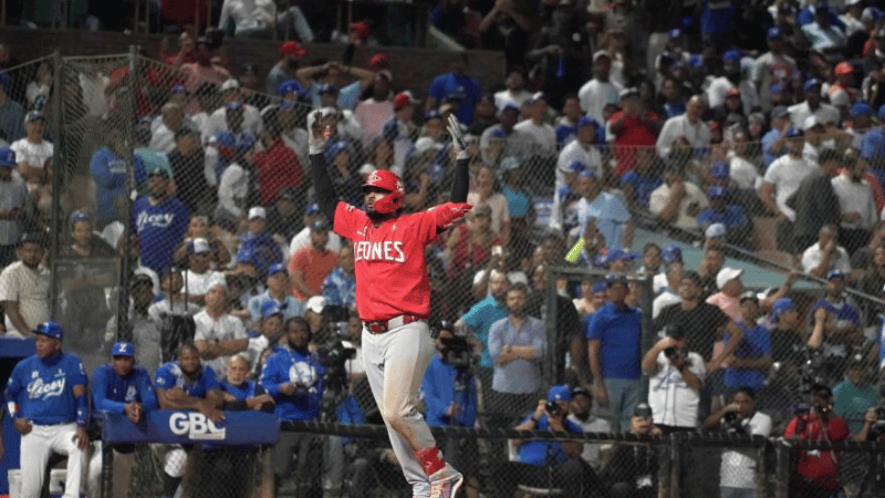 Junior Caminero define la corona 17 del Escogido con un jonrón inolvidable