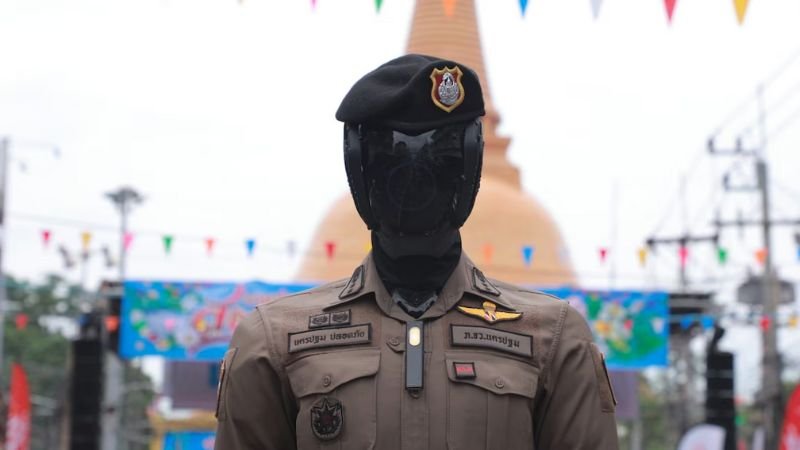 Tailandia presenta su primer robot policía con inteligencia artificial: innovación tecnológica bajo la lupa