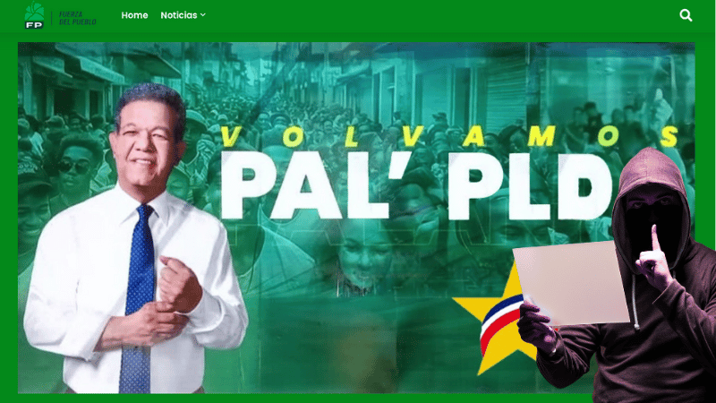 Posible Hackeo o Pérdida de Control del Sitio Web de Fuerza del Pueblo genera confusión