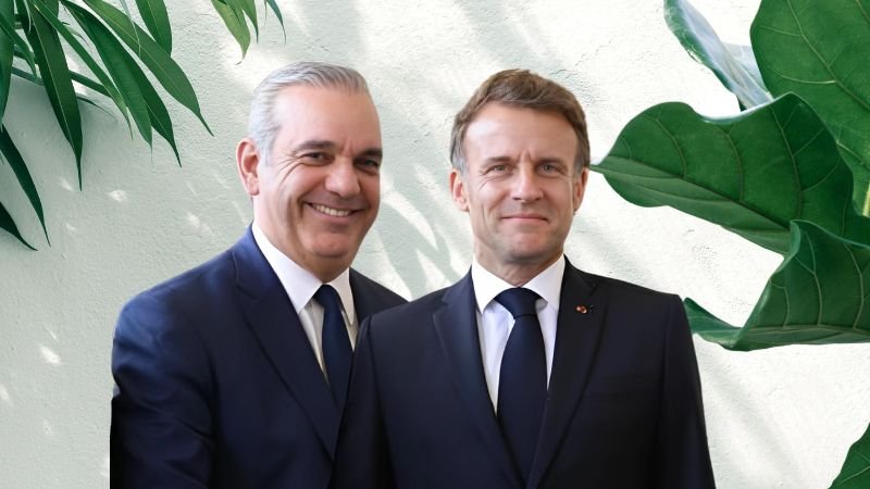 Francia financiará el 85 % del plan integral de transporte del Gran Santo Domingo, anuncia el presidente Abinader tras reunión con Emmanuel Macron