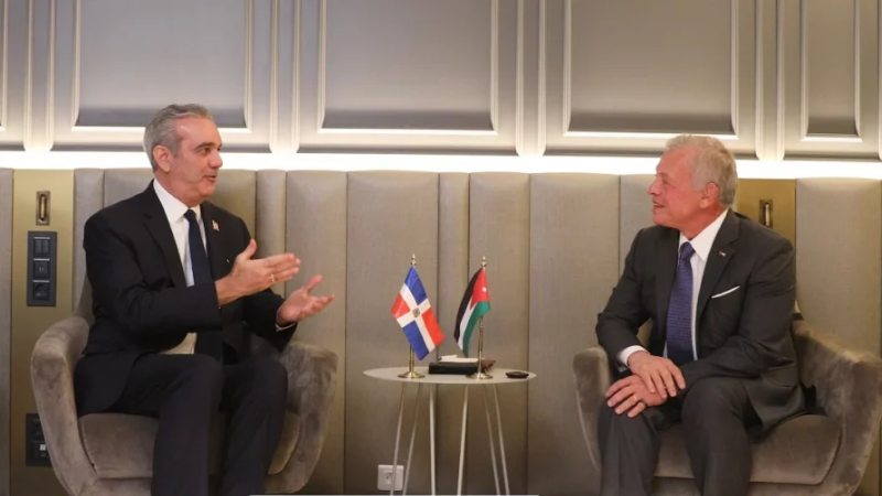 Presidente Abinader anuncia visita oficial del Rey Abdalá II de Jordania a República Dominicana en septiembre