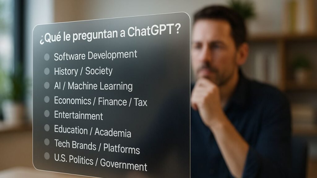 ¿Qué le preguntan a ChatGPT?