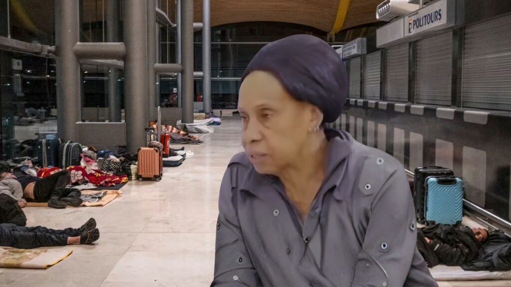 Dominicana vive en aeropuerto de Madrid tras perder contacto con sus hijos
