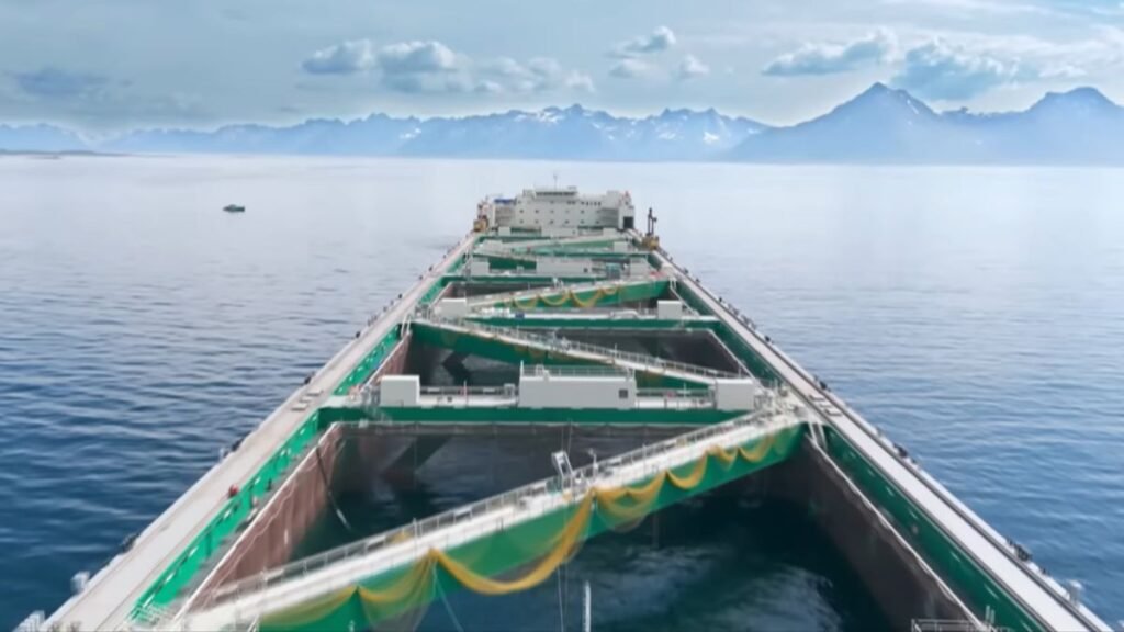 Video: Noruega inaugura gigantesca granja de salmon