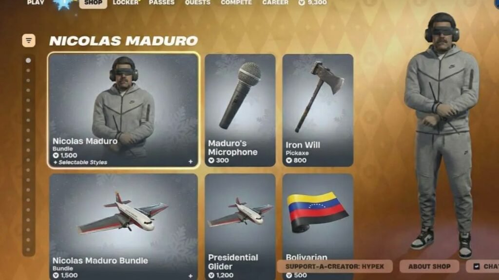 Video “Skin” de Nicolás Maduro causa revuelo y se “agota” en Fortnite