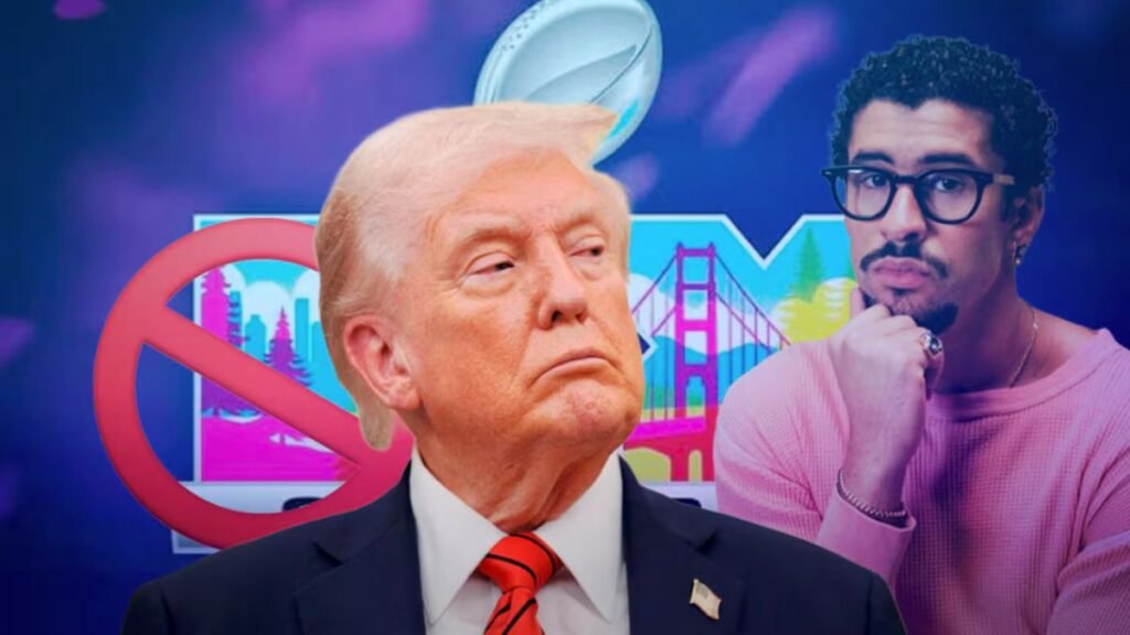 Trump critica duramente espectáculo de Bad Bunny en el medio tiempo del Super Bowl 2026