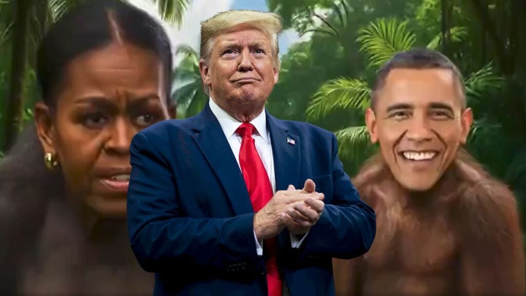 Trump se niega a disculparse por video ofensivo que mostraba a los Obama como simios