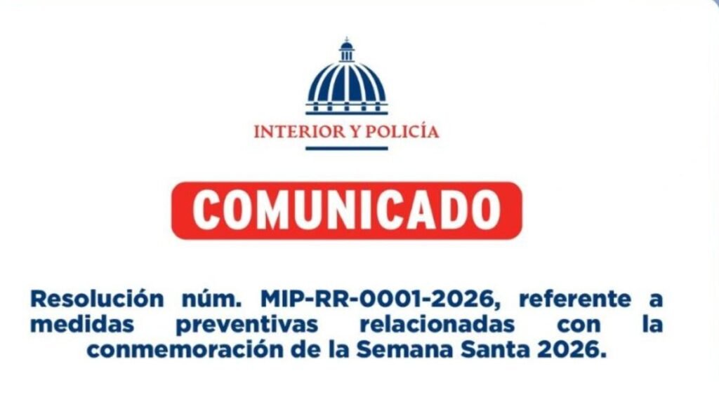 Interior y Policía prohíbe fiestas masivas durante la Semana Santa 2026