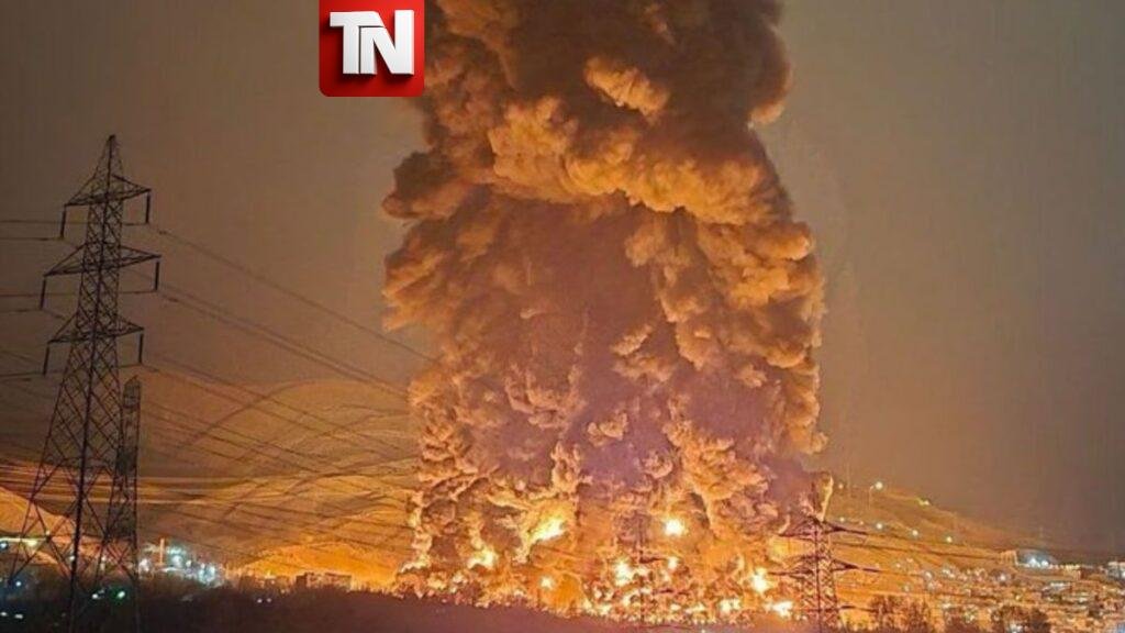 Ataque aéreo destruye depósito petrolero en Irán y aumenta la tensión en Medio Oriente