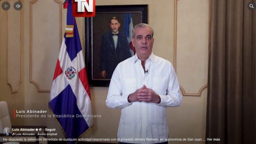 Video: Presidente ordena frenar actividades del proyecto minero Romero en San Juan