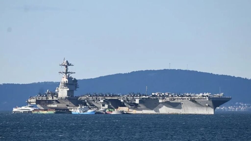 Portaaviones USS Gerald R. Ford regresa a EE.UU. tras extensa misión militar en Irán y Venezuela