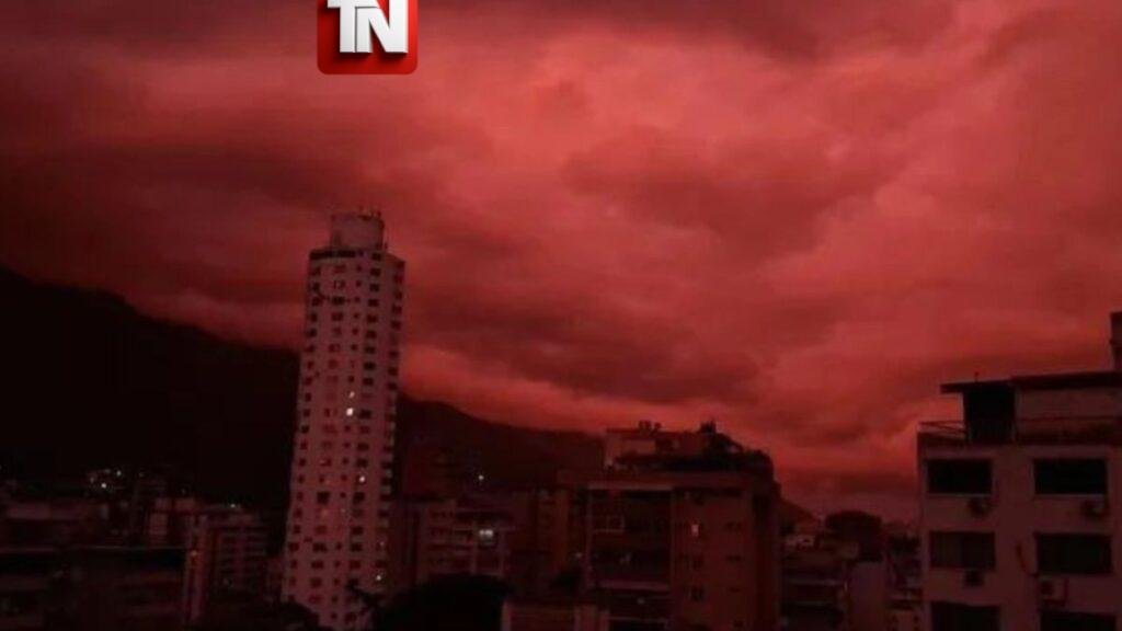 Impactante cielo rojo sorprende a Venezuela en medio de la recuperación tras los sismos