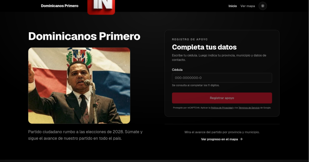 Santiago Matías formaliza ante la JCE su proyecto político “Dominicanos Primero” rumbo a las elecciones de 2028