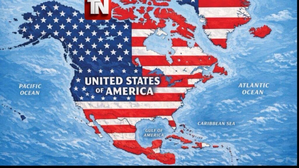 Trump publica mapa que coloca a República Dominicana bajo la bandera de Estados Unidos