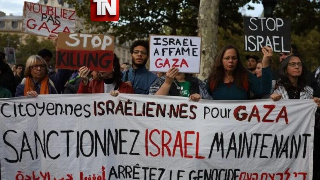 Manifestación en París exige sanciones contra Israel por conflicto en Gaza