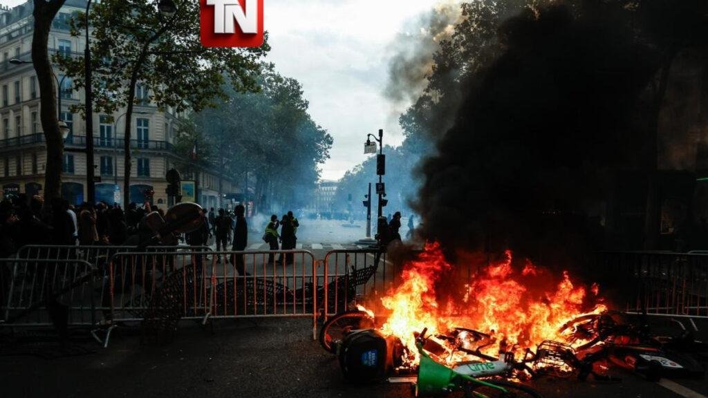 Francia registra 400 detenidos tras masivas protestas marcadas por violencia y saqueos